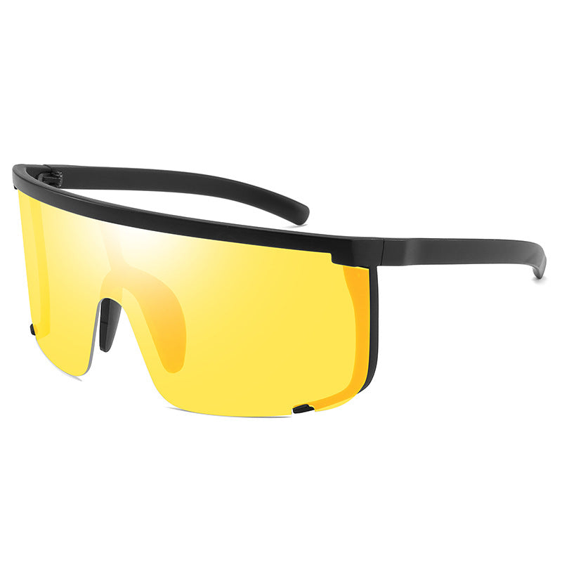 Oversized Moto Shield Shades