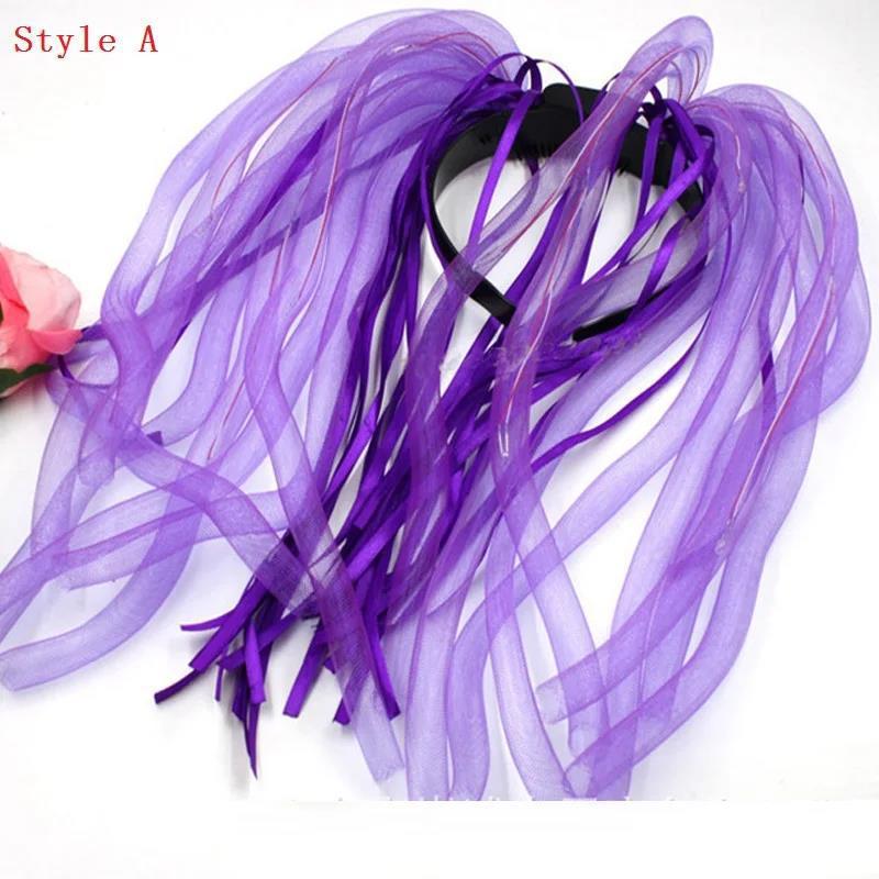 Light Up Braids Crown Hair Band Pipe Headbands Rave Glow Led