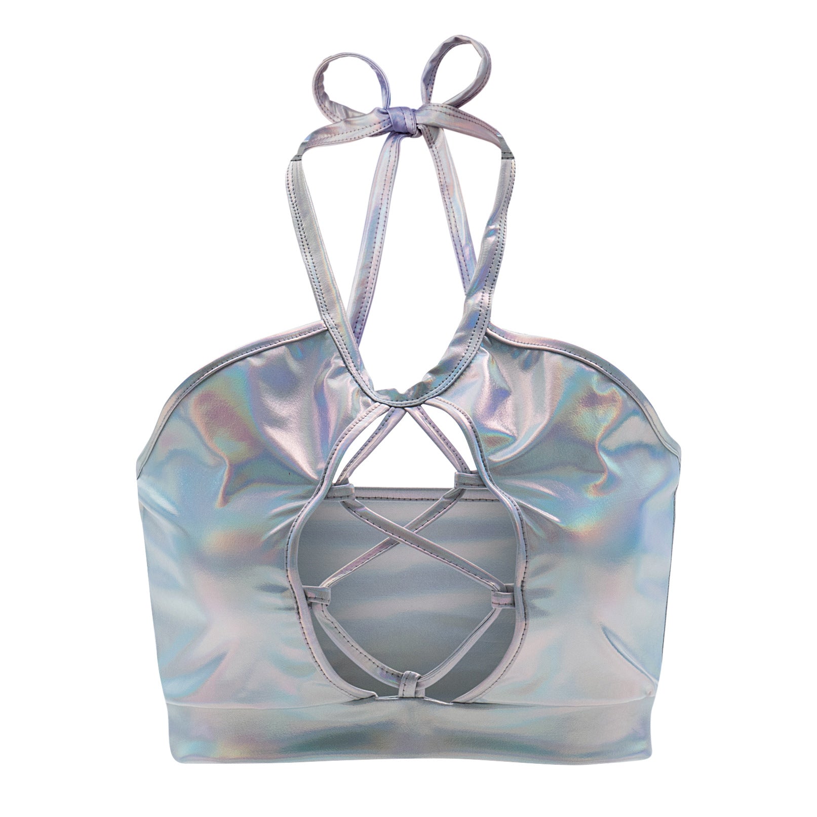 Metallic Rave Crop