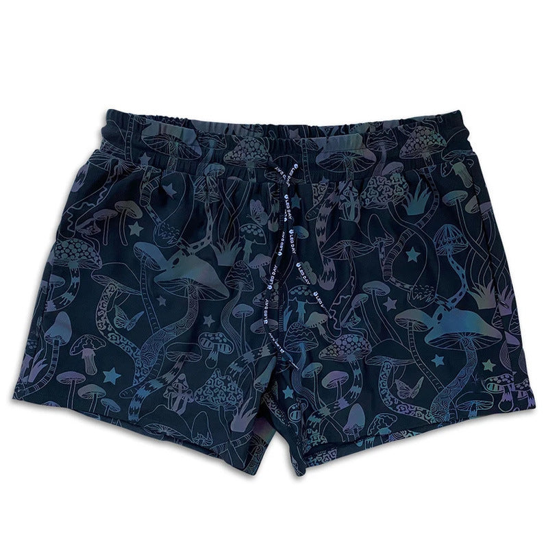 Reflective Shorts Men's Glow-In-The-Dark Jogging Yoga Pants