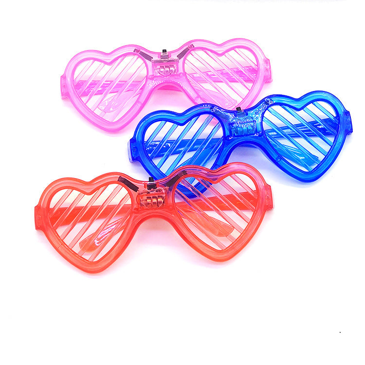 Glow Bar Disco Glasses Heart Heart Cold Light