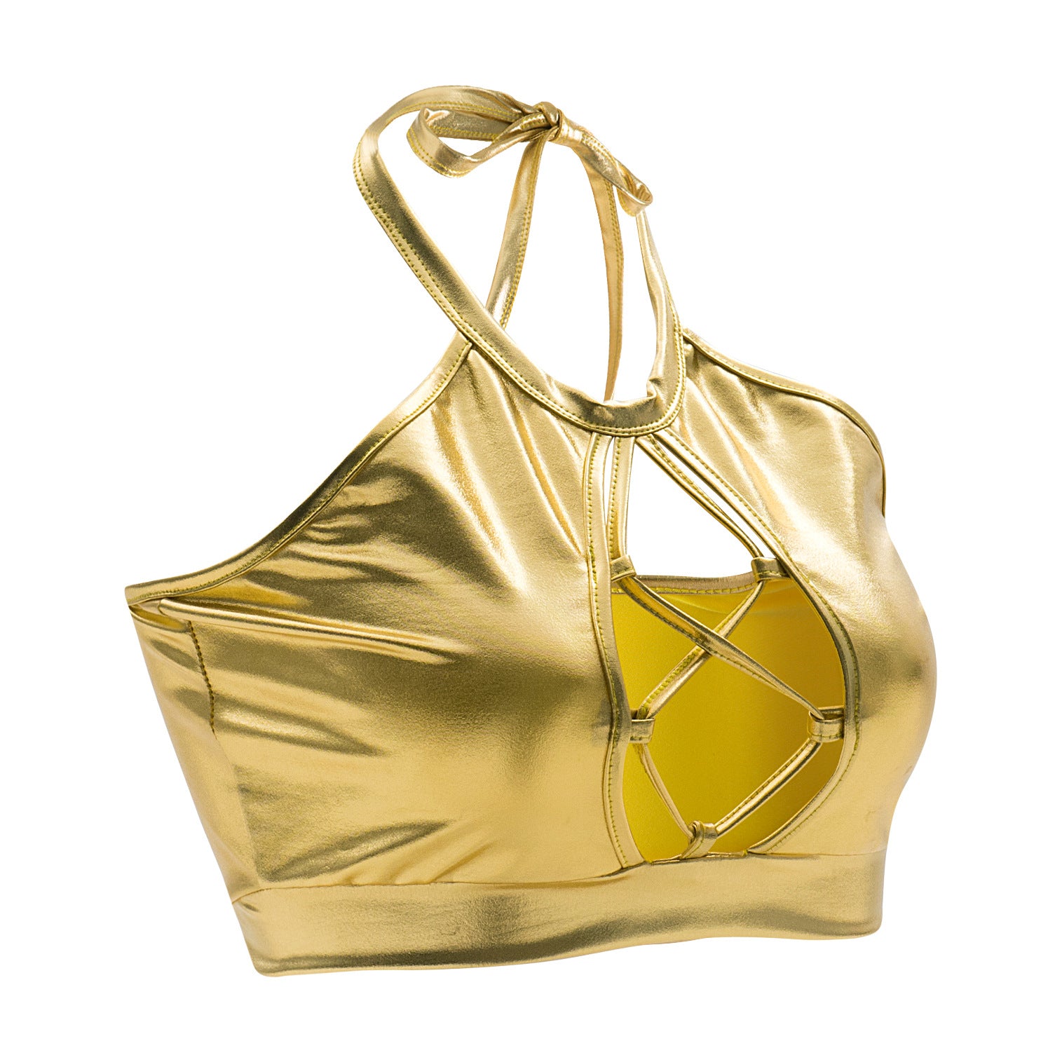 Metallic Rave Crop
