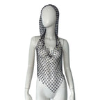 Hollow Rhinestone Fishnet Cami