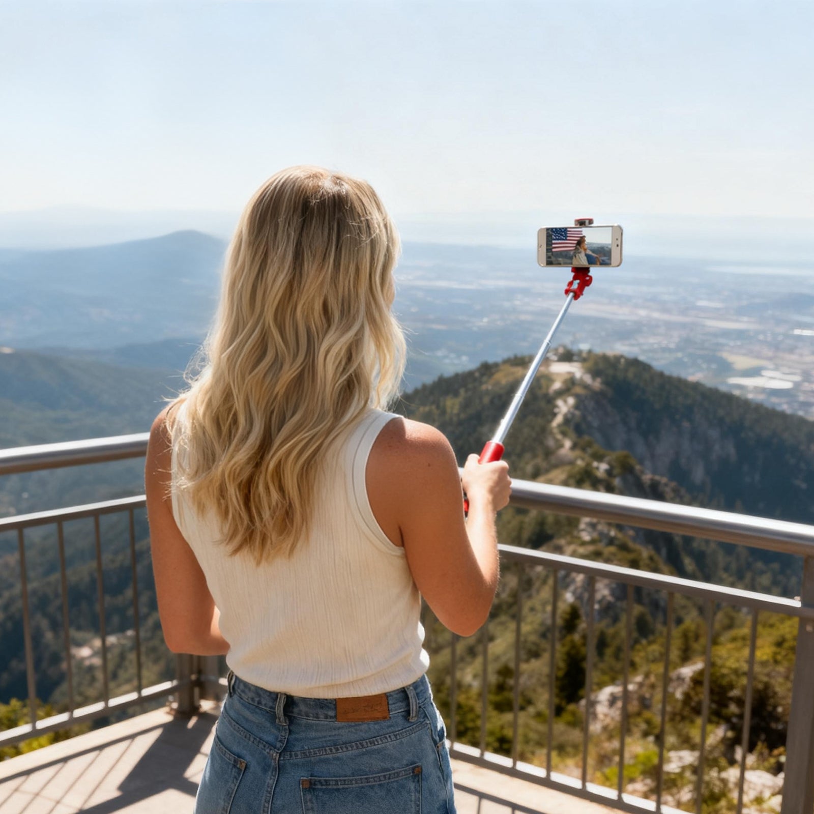Lipstick Selfie Stick-Red 4296