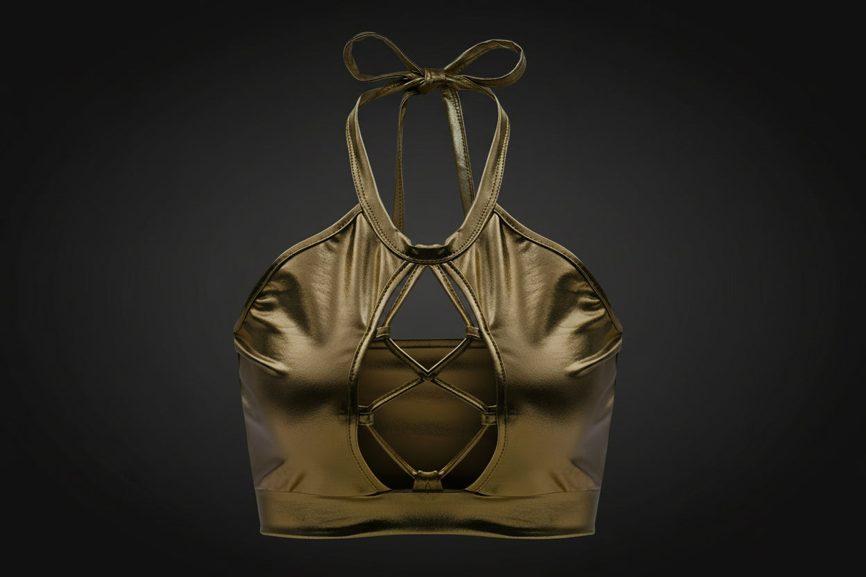 Metallic Rave Crop