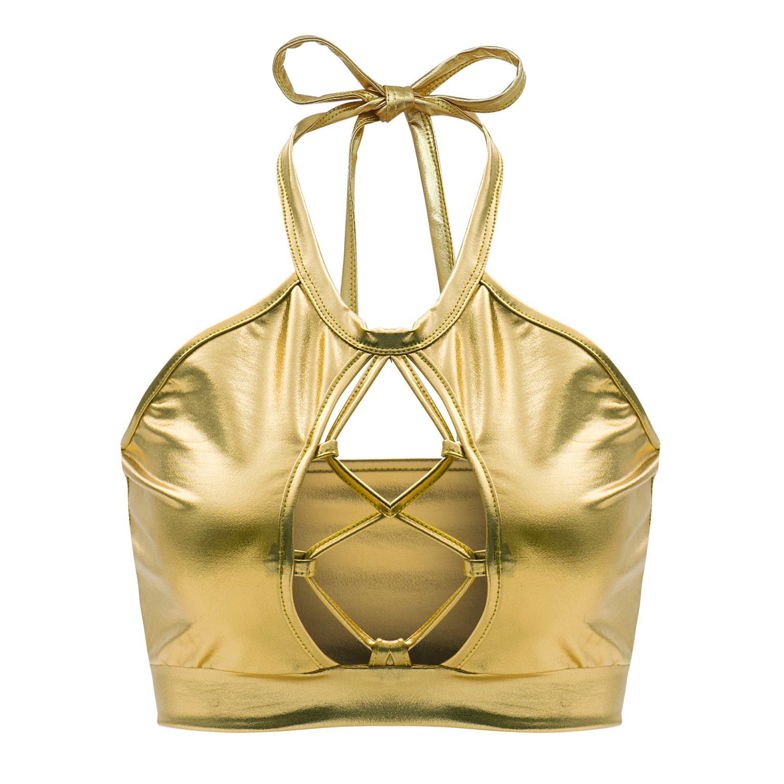 Metallic Rave Crop