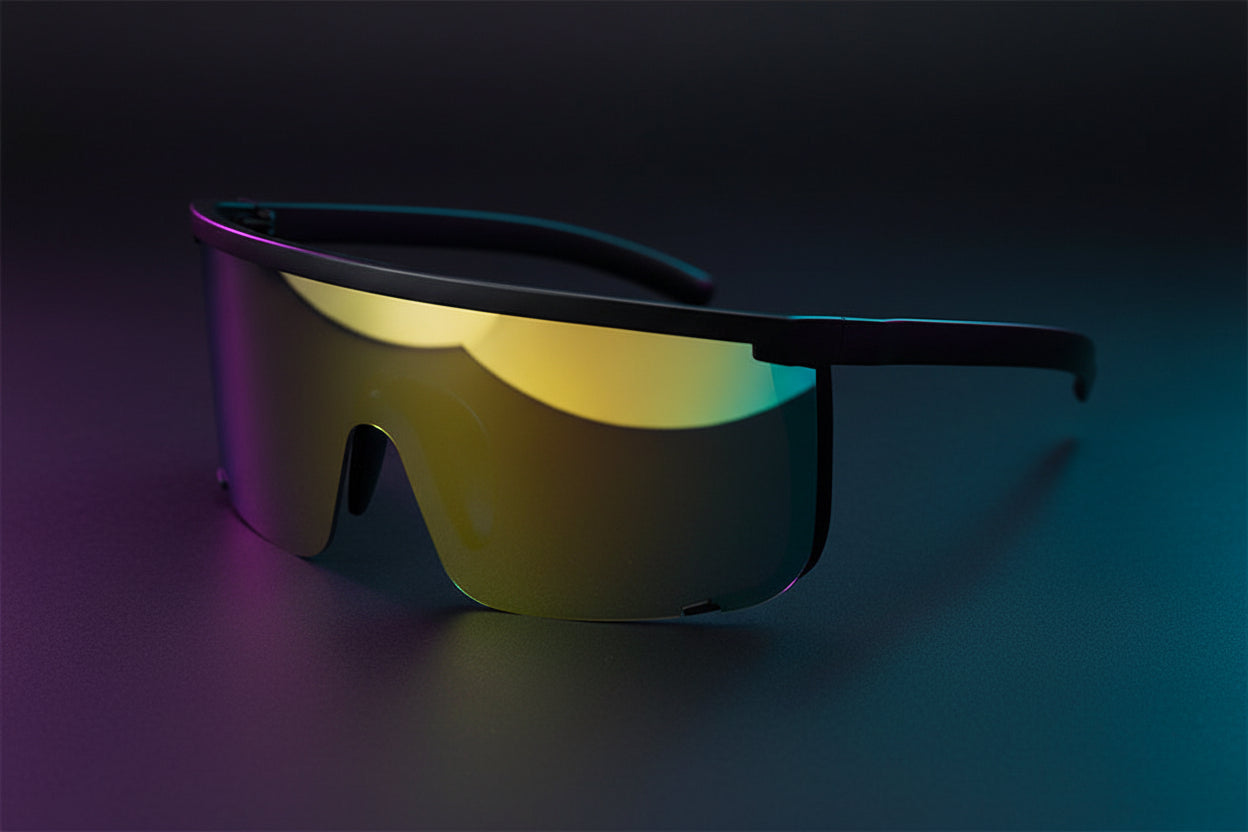 Oversized Moto Shield Shades