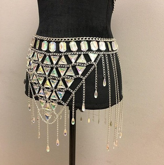 Belly Waist Chain & Bra Festival Set