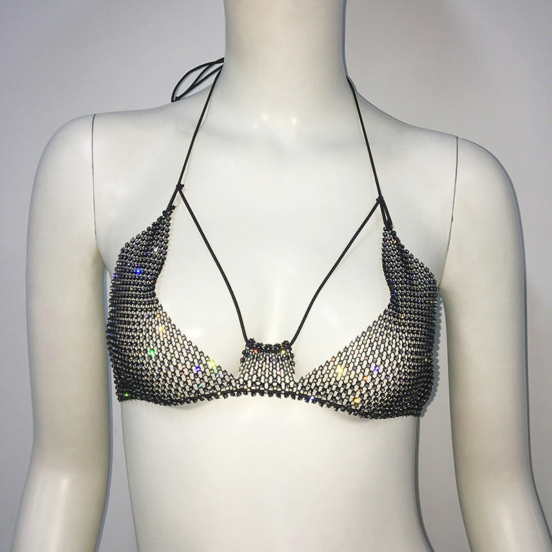 Rhinestone Strap Festival Outfit