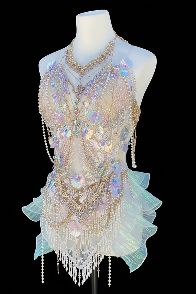Fish Print Rave Suit