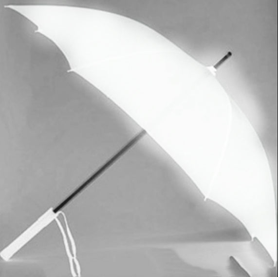 LED Illuminated Umbrella 8-Rib Mid-Handle Fashionable Long-Handle Glow-in-the-Dark Flashlight Umbrella