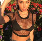 Erotes Fishnet Rave Top