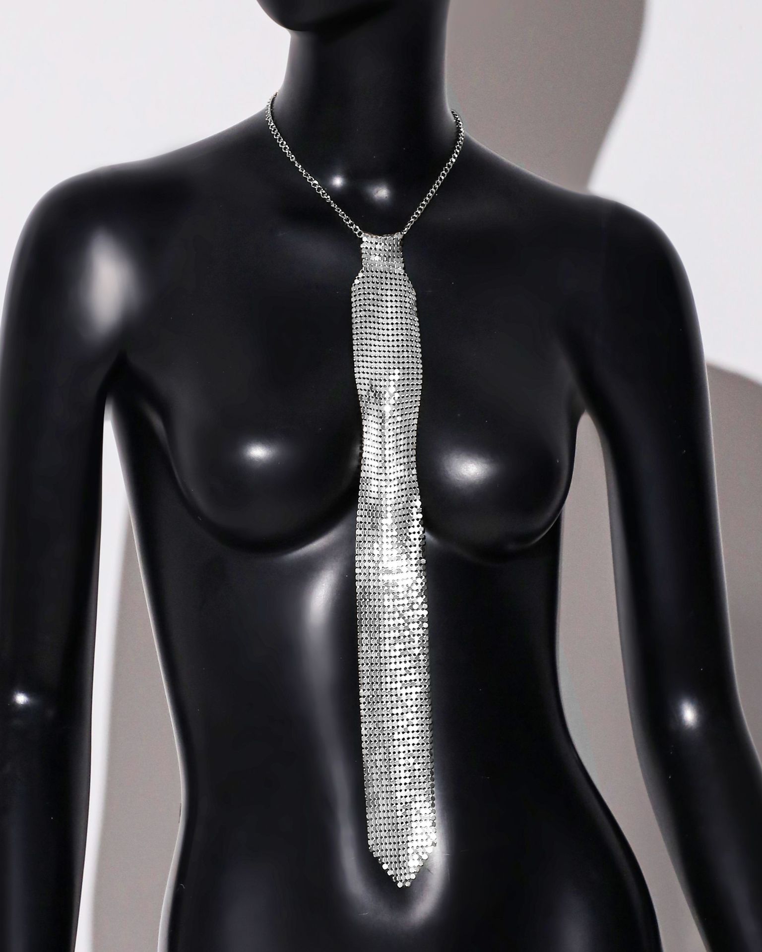Sequin Metal Festival Tie
