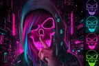 Skull Pulse LED Mask