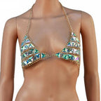 Belly Waist Chain & Bra Festival Set