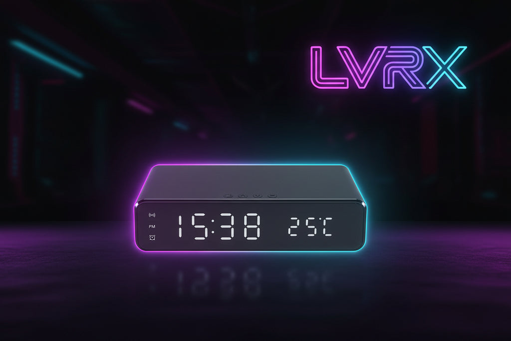 Digital clock with time and temperature display o