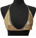 Festival Boho Body Metal Chain Bra II