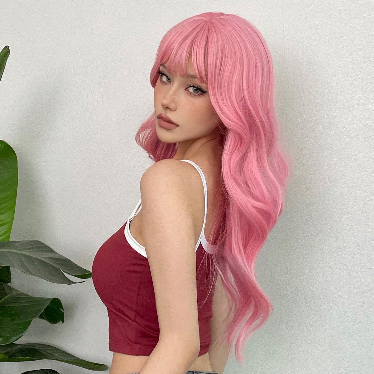 Curly Full Bang Wig