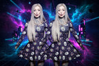 Skull Print Rave Dress