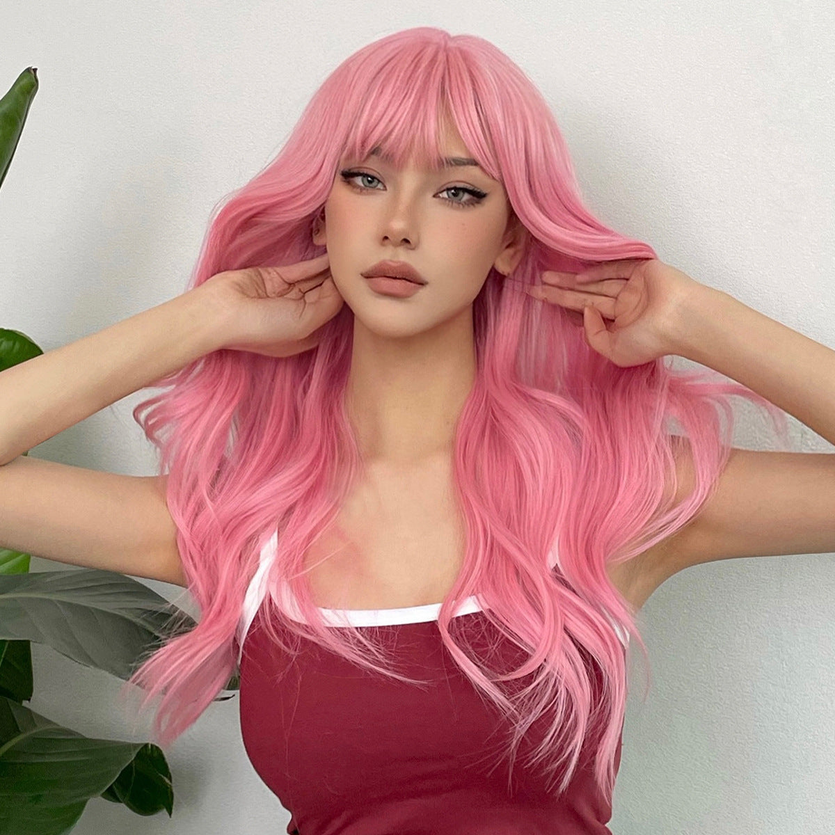 Curly Full Bang Wig