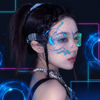 Cyber Glow Steampunk Mask