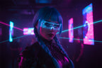 Cyber Glow Steampunk Mask