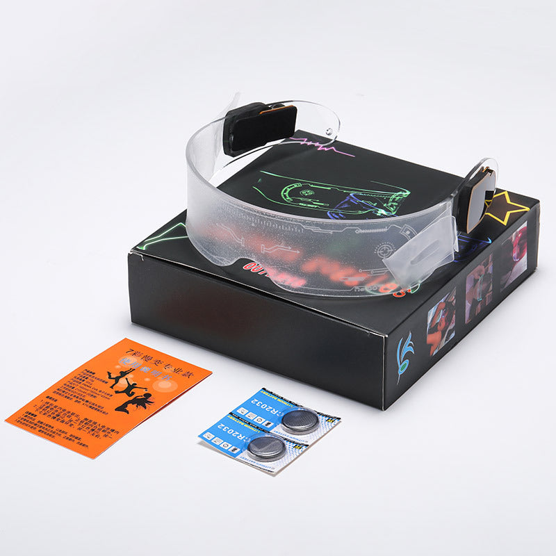 Punk Futuristic Technology Sense Glasses Photo Sci-fi Glow