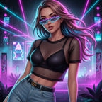 Erotes Fishnet Rave Top