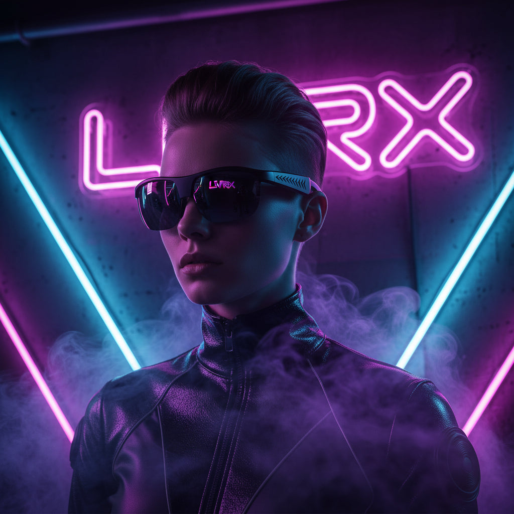 Black sunglasses with a white background