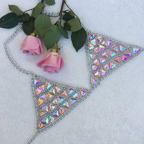 Belly Waist Chain & Bra Festival Set