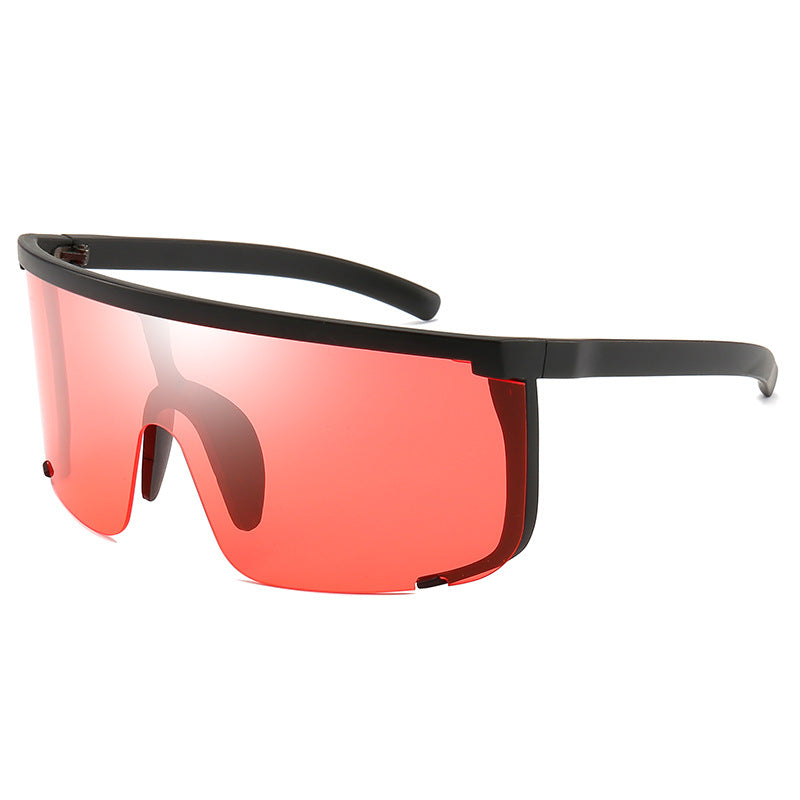Oversized Moto Shield Shades