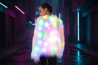 LED Faux Fur Rave Jacket