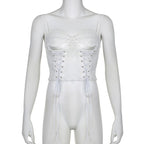 Lace V-Neck Sling Vest