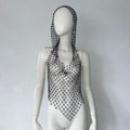 Hollow Rhinestone Fishnet Cami