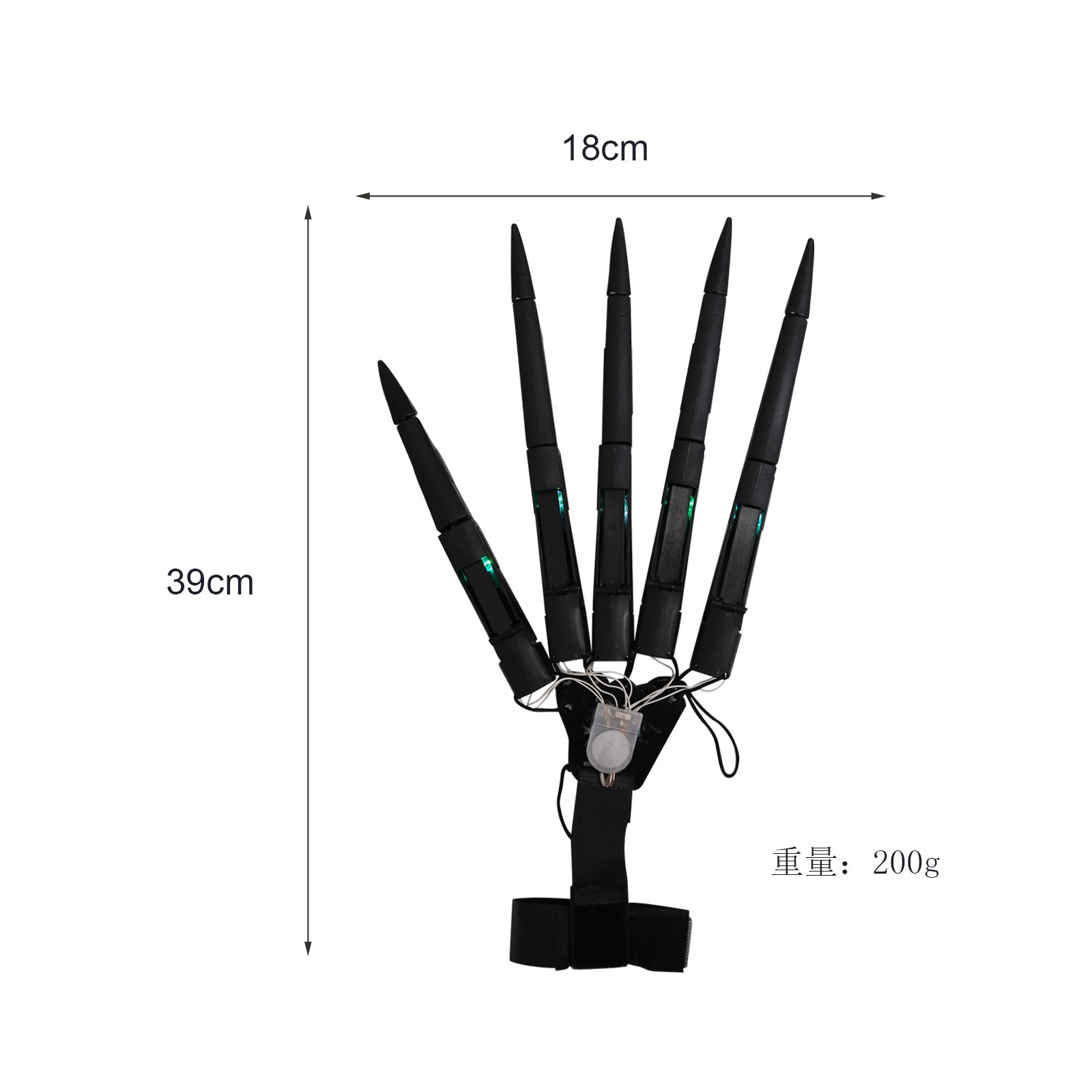 Halloween Finger Joint Glow Claw Party Prop