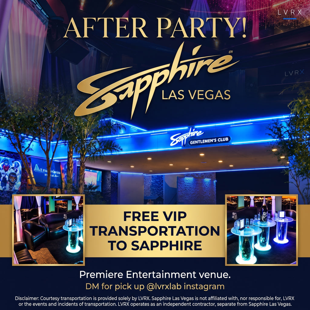LVRX VIP Transfer to Sapphire Las Vegas