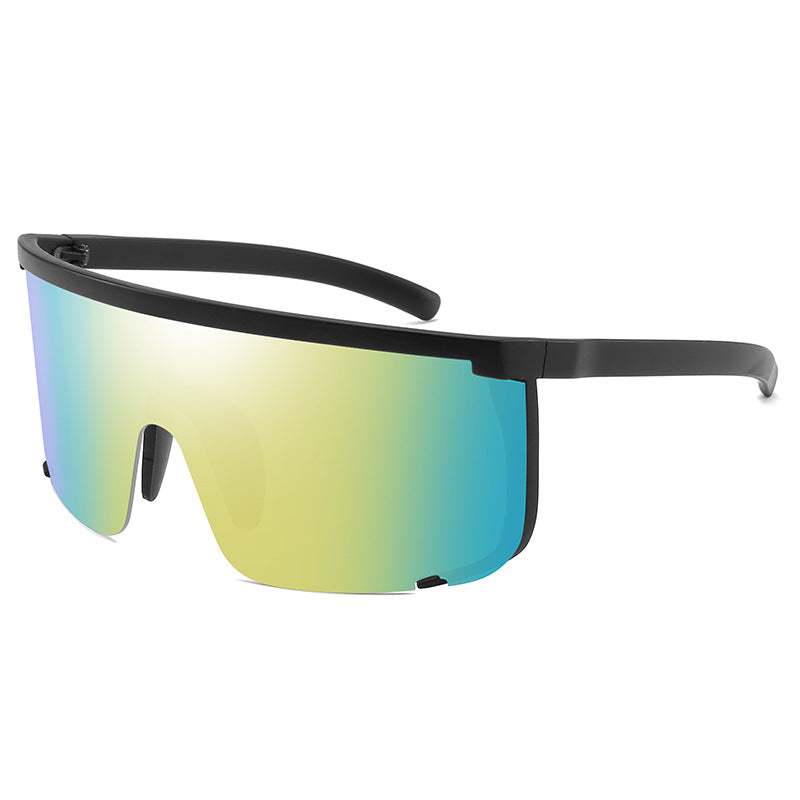 Oversized Moto Shield Shades