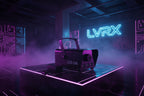 Black LED-500 fog machine with remote control 