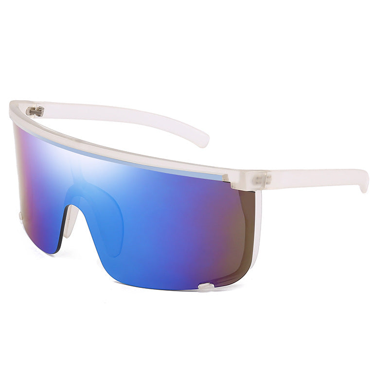 Oversized Moto Shield Shades