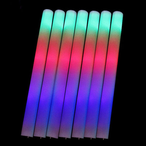 10pcs LED Foam Glow Sticks Party Wedding Flashing LED Light Stick Light-up Wand