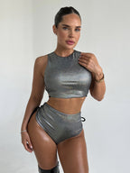 Halter Fission Rave Bikini