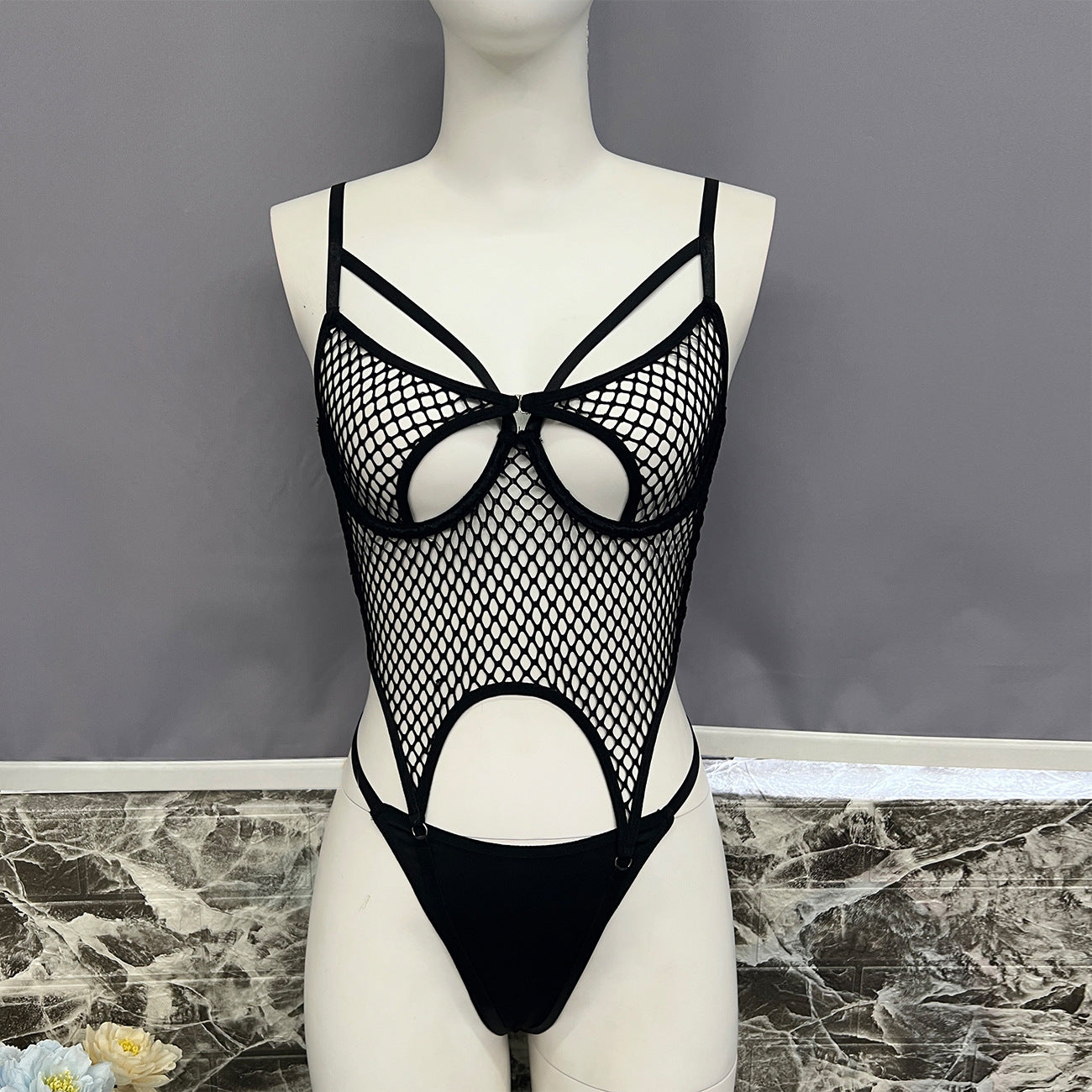 Sheer Fishnet Sexy Suit