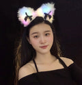 Glow Plush Bell Fox Cat Ear Headband