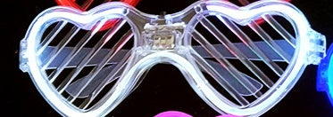 Glow Bar Disco Glasses Heart Heart Cold Light