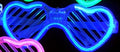 Glow Bar Disco Glasses Heart Heart Cold Light