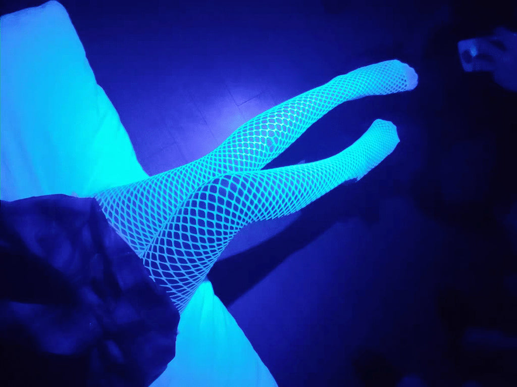 Authentic Fishnet Thin Hollow Luminous Stockings