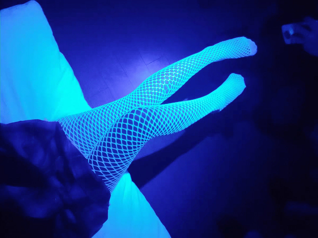 Authentic Fishnet Thin Hollow Luminous Stockings