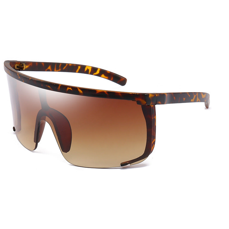 Oversized Moto Shield Shades