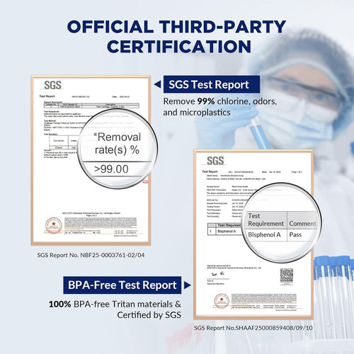 1060mL Water Filter Bottle, 4Stage F Daily Hydration Travel, Gray