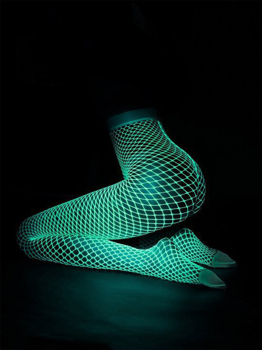 Authentic Fishnet Thin Hollow Luminous Stockings